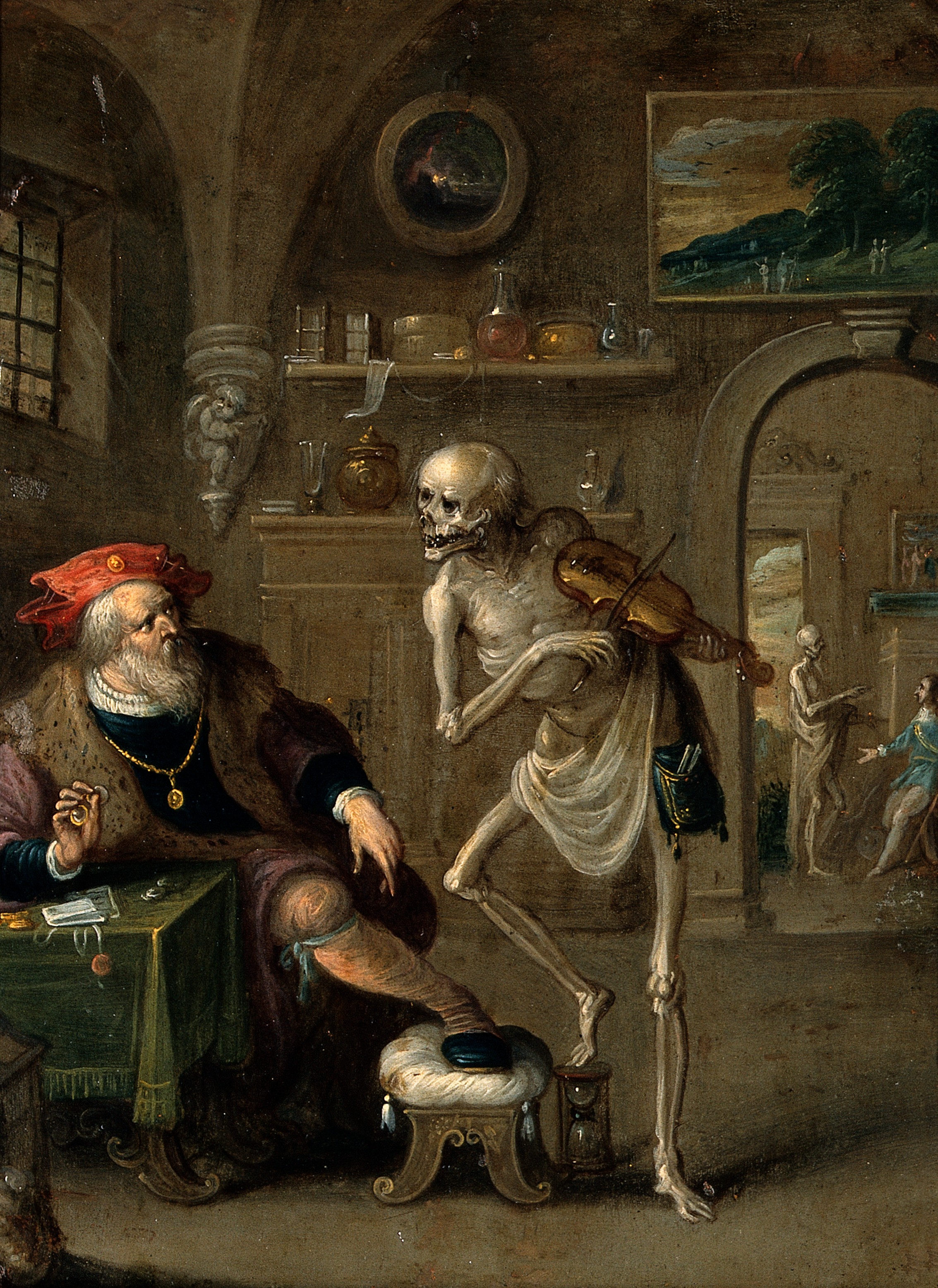 Death_and_the_miser._Oil_painting_by_Frans_II_van_Francken._Wellcome_V0017591.jpg