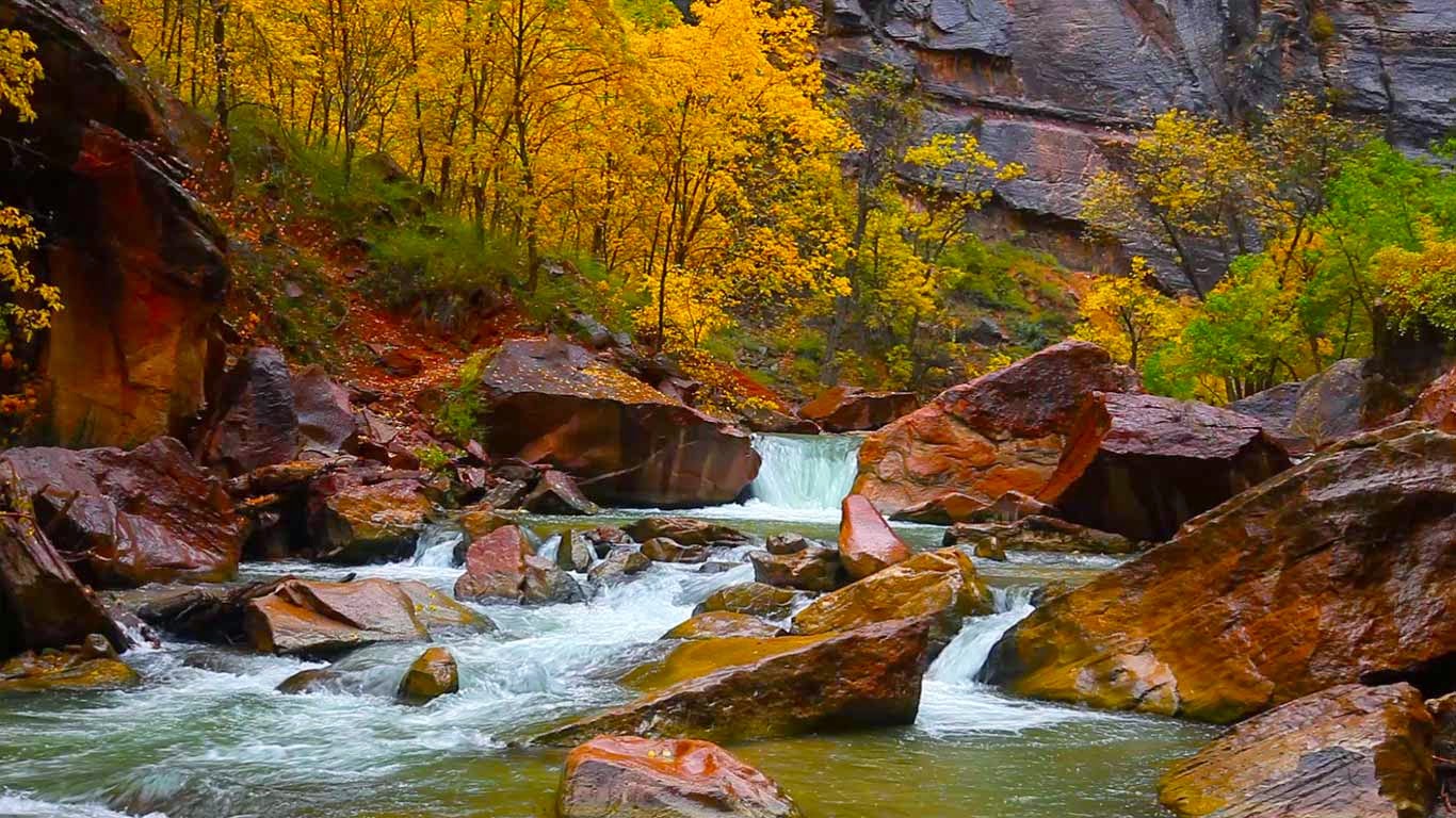 North Fork of the Virgin River, Zion Canyon, Utah 20141022.jpg