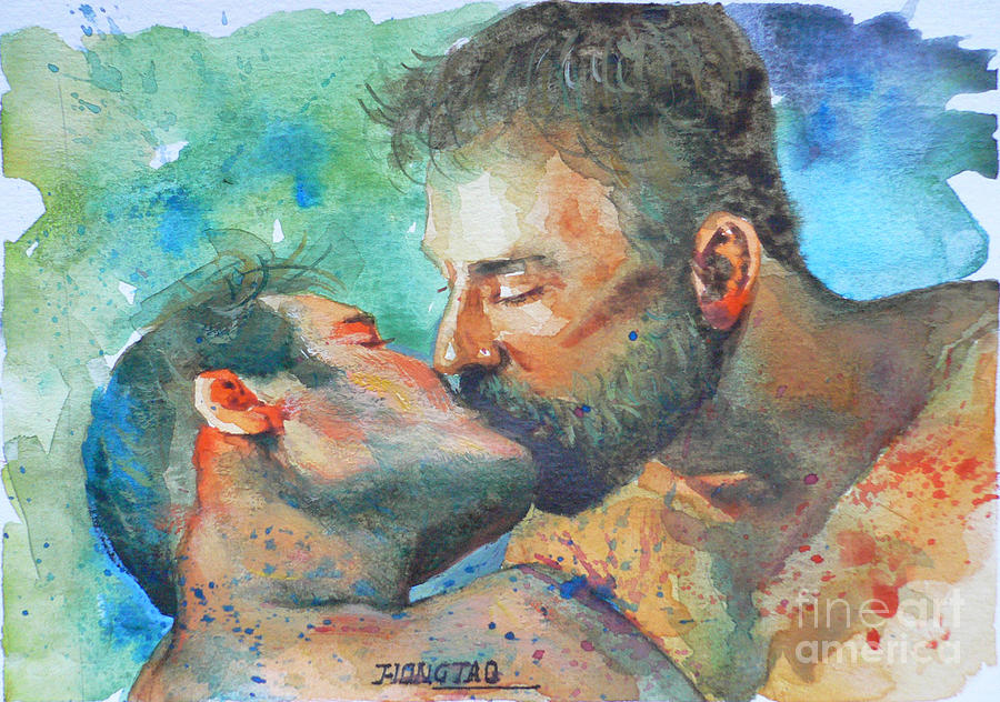 original-watercolour-painting-art-portrait-of-two-men--kiss-on-paper-16-1-26-07-hongtao-huang.jpg